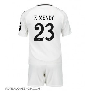 Real Madrid Ferland Mendy #23 Dětské Domácí Dres 2024-25 Krátký Rukáv (+ trenýrky)