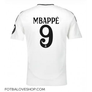 Real Madrid Kylian Mbappe #9 Domácí Dres 2024-25 Krátký Rukáv