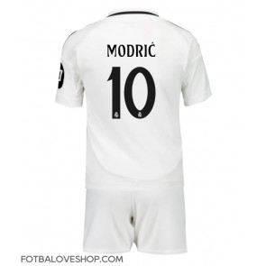 Real Madrid Luka Modric #10 Dětské Domácí Dres 2024-25 Krátký Rukáv (+ trenýrky)