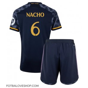 Real Madrid Nacho Fernandez #6 Dětské Venkovní Dres 2023-24 Krátký Rukáv (+ trenýrky)