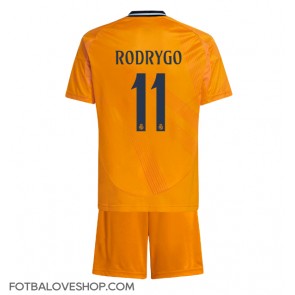 Real Madrid Rodrygo Goes #11 Dětské Venkovní Dres 2024-25 Krátký Rukáv (+ trenýrky)