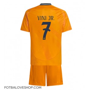 Real Madrid Vinicius Junior #7 Dětské Venkovní Dres 2024-25 Krátký Rukáv (+ trenýrky)