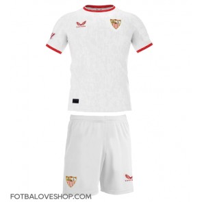 Sevilla Dětské Domácí Dres 2024-25 Krátký Rukáv (+ trenýrky)