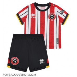 Sheffield United Dětské Domácí Dres 2024-25 Krátký Rukáv (+ trenýrky)