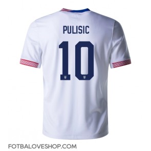 Spojené Státy Christian Pulisic #10 Domácí Dres Copa America 2024 Krátký Rukáv