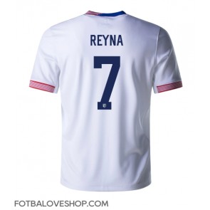 Spojené Státy Giovanni Reyna #7 Domácí Dres Copa America 2024 Krátký Rukáv