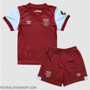 West Ham United Dětské Domácí Dres 2023-24 Krátký Rukáv (+ trenýrky)