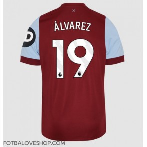 West Ham United Edson Alvarez #19 Domácí Dres 2023-24 Krátký Rukáv