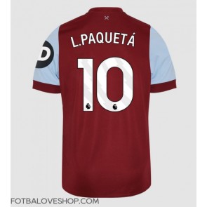 West Ham United Lucas Paqueta #10 Domácí Dres 2023-24 Krátký Rukáv