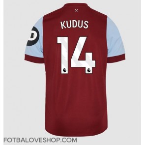 West Ham United Mohammed Kudus #14 Domácí Dres 2023-24 Krátký Rukáv