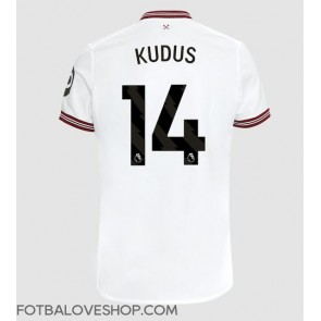 West Ham United Mohammed Kudus #14 Venkovní Dres 2023-24 Krátký Rukáv