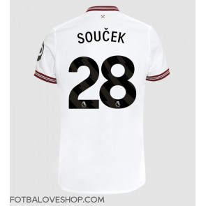 West Ham United Tomas Soucek #28 Venkovní Dres 2023-24 Krátký Rukáv