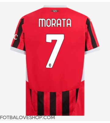 AC Milan Alvaro Morata #7 Domácí Dres 2024-25 Krátký Rukáv