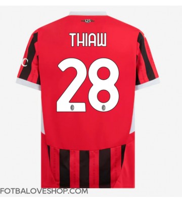 AC Milan Malick Thiaw #28 Domácí Dres 2024-25 Krátký Rukáv