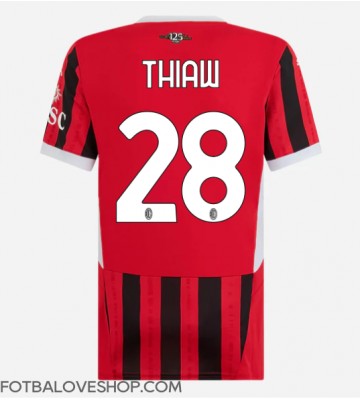 AC Milan Malick Thiaw #28 Dámské Domácí Dres 2024-25 Krátký Rukáv