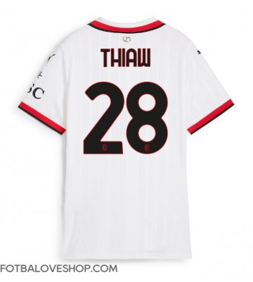 AC Milan Malick Thiaw #28 Dámské Venkovní Dres 2024-25 Krátký Rukáv