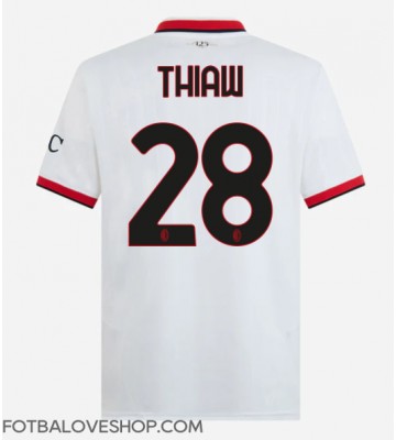 AC Milan Malick Thiaw #28 Venkovní Dres 2024-25 Krátký Rukáv