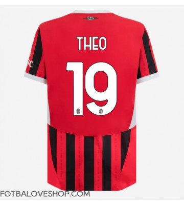 AC Milan Theo Hernandez #19 Domácí Dres 2024-25 Krátký Rukáv