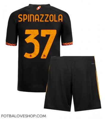 AS Roma Leonardo Spinazzola #37 Dětské Alternativní Dres 2023-24 Krátký Rukáv (+ trenýrky)