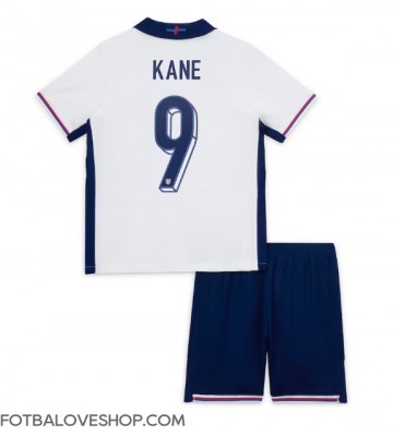 Anglie Harry Kane #9 Dětské Domácí Dres ME 2024 Krátký Rukáv (+ trenýrky)