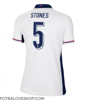 Anglie John Stones #5 Dámské Domácí Dres ME 2024 Krátký Rukáv