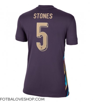 Anglie John Stones #5 Dámské Venkovní Dres ME 2024 Krátký Rukáv