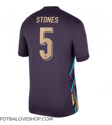 Anglie John Stones #5 Venkovní Dres ME 2024 Krátký Rukáv