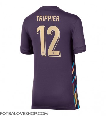 Anglie Kieran Trippier #12 Dámské Venkovní Dres ME 2024 Krátký Rukáv