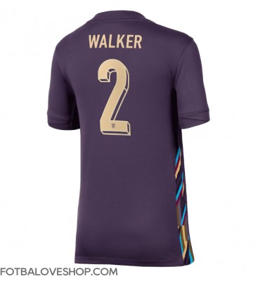 Anglie Kyle Walker #2 Dámské Venkovní Dres ME 2024 Krátký Rukáv