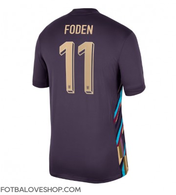 Anglie Phil Foden #11 Venkovní Dres ME 2024 Krátký Rukáv