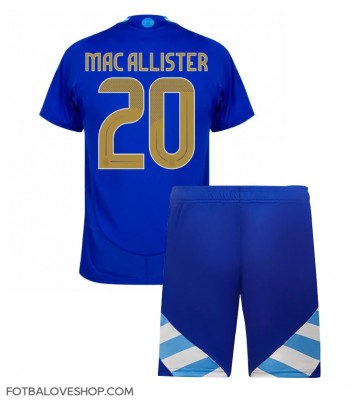 Argentina Alexis Mac Allister #20 Dětské Venkovní Dres Copa America 2024 Krátký Rukáv (+ trenýrky)