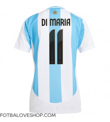 Argentina Angel Di Maria #11 Dámské Domácí Dres Copa America 2024 Krátký Rukáv