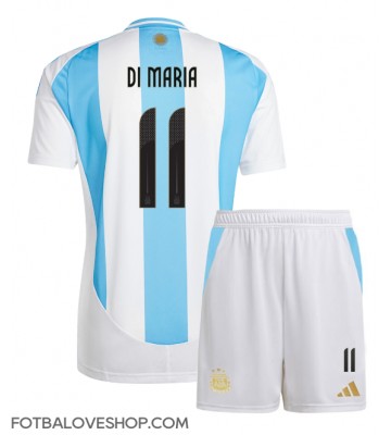 Argentina Angel Di Maria #11 Dětské Domácí Dres Copa America 2024 Krátký Rukáv (+ trenýrky)