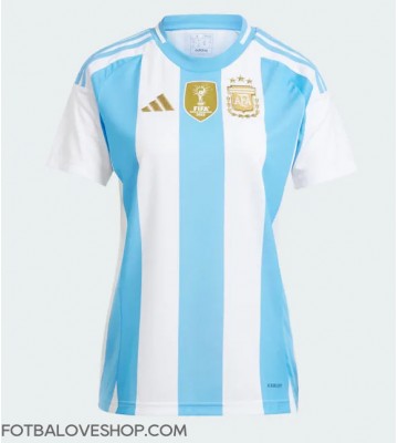 Argentina Dámské Domácí Dres Copa America 2024 Krátký Rukáv