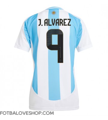 Argentina Julian Alvarez #9 Dámské Domácí Dres Copa America 2024 Krátký Rukáv