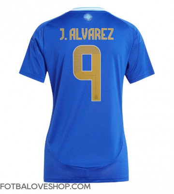 Argentina Julian Alvarez #9 Dámské Venkovní Dres Copa America 2024 Krátký Rukáv