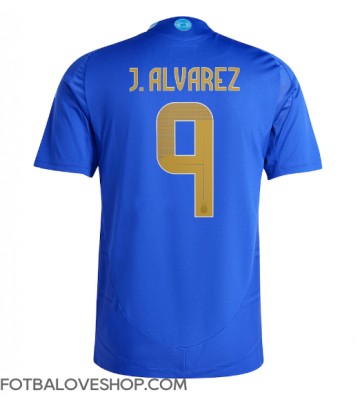 Argentina Julian Alvarez #9 Venkovní Dres Copa America 2024 Krátký Rukáv