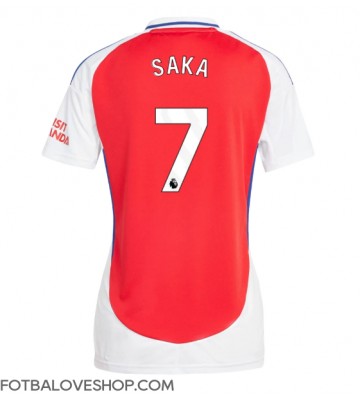 Arsenal Bukayo Saka #7 Dámské Domácí Dres 2024-25 Krátký Rukáv