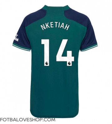 Arsenal Eddie Nketiah #14 Dámské Alternativní Dres 2023-24 Krátký Rukáv