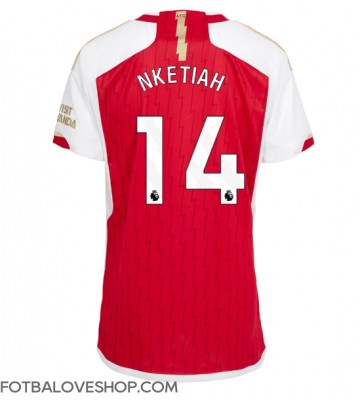Arsenal Eddie Nketiah #14 Dámské Domácí Dres 2023-24 Krátký Rukáv