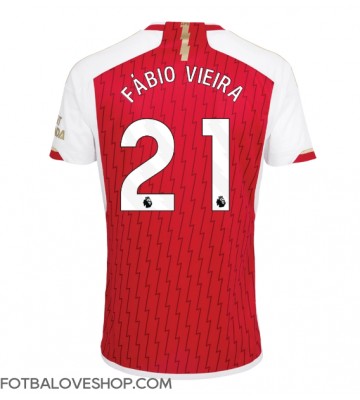 Arsenal Fabio Vieira #21 Domácí Dres 2023-24 Krátký Rukáv