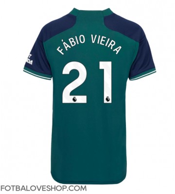 Arsenal Fabio Vieira #21 Dámské Alternativní Dres 2023-24 Krátký Rukáv