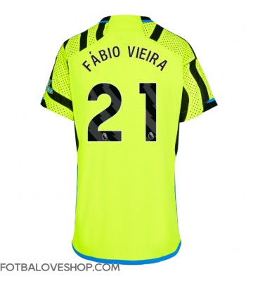 Arsenal Fabio Vieira #21 Dámské Venkovní Dres 2023-24 Krátký Rukáv