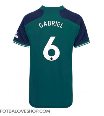Arsenal Gabriel Magalhaes #6 Dámské Alternativní Dres 2023-24 Krátký Rukáv