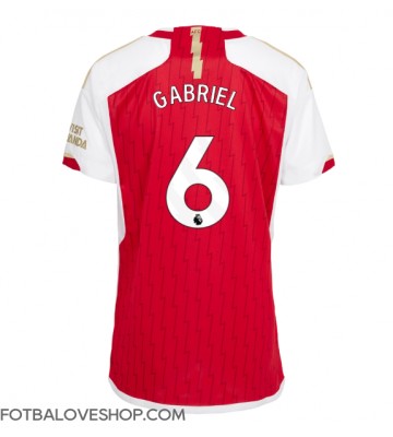 Arsenal Gabriel Magalhaes #6 Dámské Domácí Dres 2023-24 Krátký Rukáv