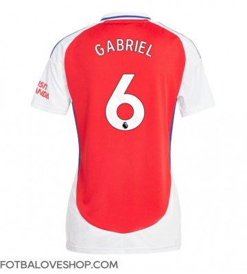 Arsenal Gabriel Magalhaes #6 Dámské Domácí Dres 2024-25 Krátký Rukáv