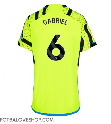 Arsenal Gabriel Magalhaes #6 Dámské Venkovní Dres 2023-24 Krátký Rukáv