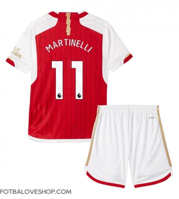 Arsenal Gabriel Martinelli #11 Dětské Domácí Dres 2023-24 Krátký Rukáv (+ trenýrky)