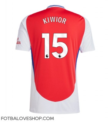 Arsenal Jakub Kiwior #15 Domácí Dres 2024-25 Krátký Rukáv