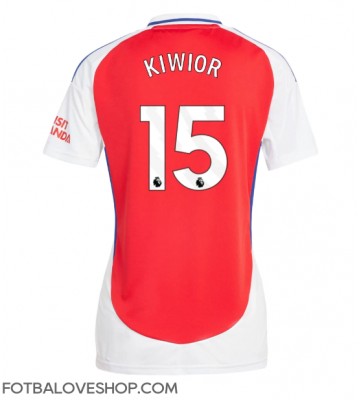 Arsenal Jakub Kiwior #15 Dámské Domácí Dres 2024-25 Krátký Rukáv